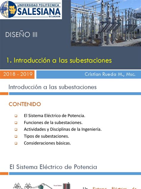 Introducción A Subestaciones Pdf Subestacion Electrica Generación