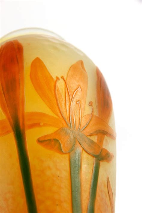 Proantic Daum Nancy Vase Crocus And Clover