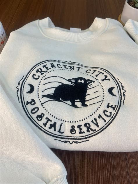 Embroiderd Crescent City Postal Service Sweatshirt House Of Earth And