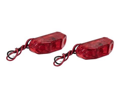 PLAFON LEDS MICA ROJA LATERAL 1 LEDS 12V 24V AYCO TIPO CASITA TECNOLAMP