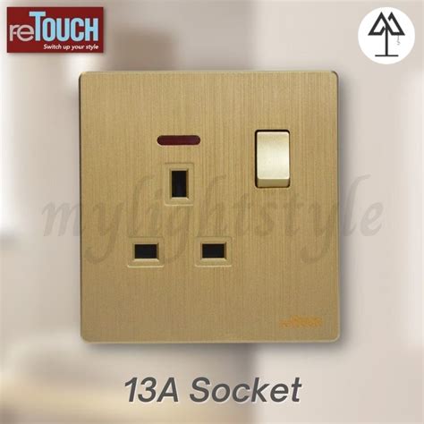 Sirim Retouch Ultra Rimless Socket And Wall Switch Slim Modern Smart Design Switch 13a 16a 20a