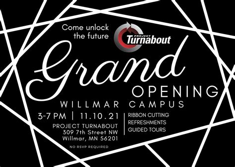 Project Turnabout Announces Grand Opening Event - Willmar Campus