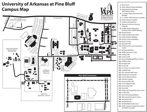 Campus Map - University of Arkansas at Pine Bluff