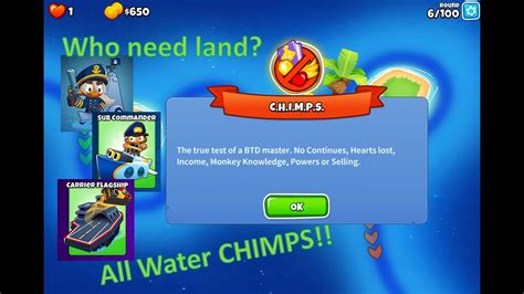 Bloons Td Btd Chimps On Spice Islands Sea Mode Youtube