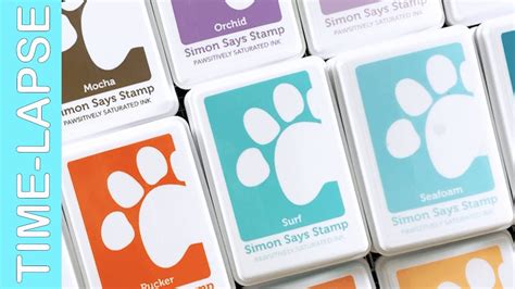 Simon Says Stamp Pawsitively Saturated Ink Pads Swatches Youtube