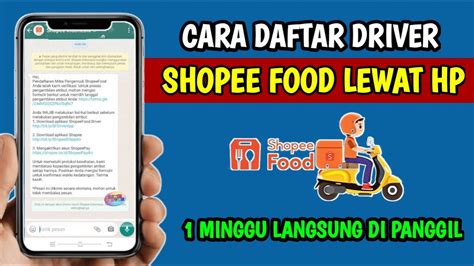 Cara Daftar Driver Shopee Food Cara Daftar Shopee Food Driver YouTube