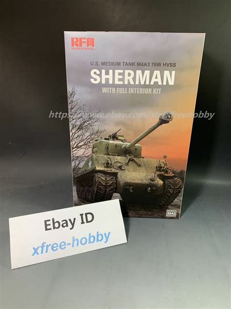 RYEFIELD MODEL RFM RM 5042 1 35 U S Tank M4A3 76w HVSS Sherman W Full