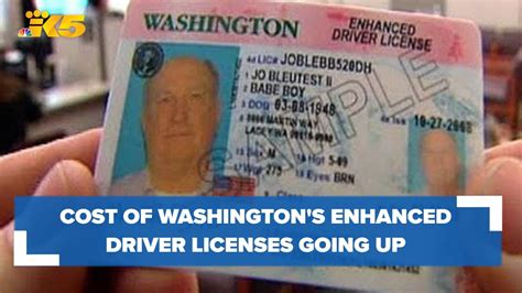 Fee For Enhanced Driver S Licenses In Wa Increasing Youtube