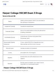 Harper College HSC201 Exam 3 Drugs Flashcards Quizlet Pdf 6 28 22 12