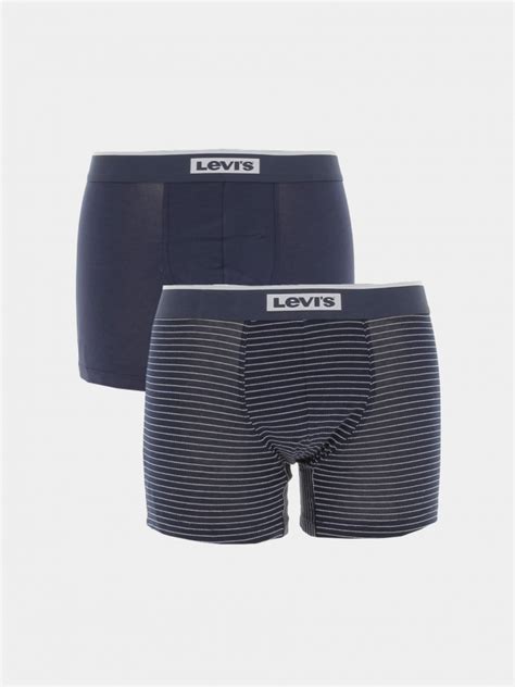 Pack Boxers Optical Illusion Bleu Marine Homme Levi S Wimod