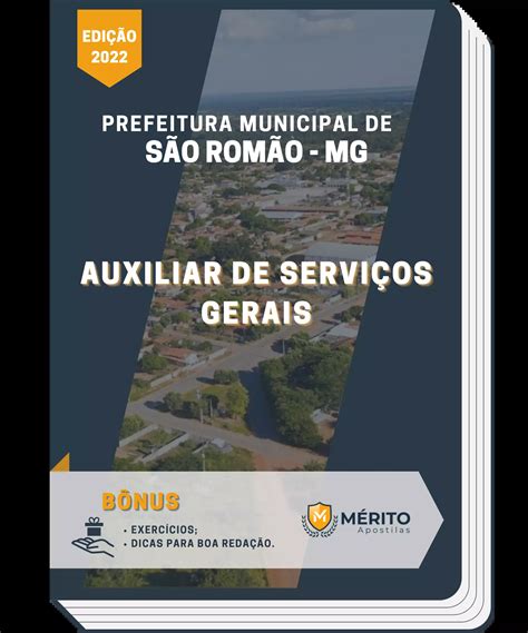 Apostila Auxiliar de Serviços Gerais Prefeitura São Romão MG Mérito