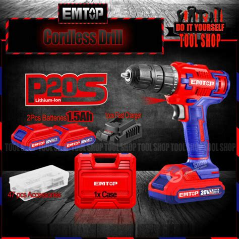 Ingco CDLI1241 Lithium Ion Cordless Drill Toolshop Pk