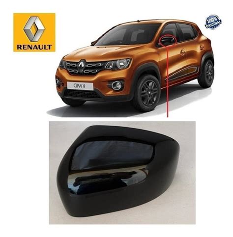 Capa Retrovisor Renault Kwid Lado Esquerdo Preto Original