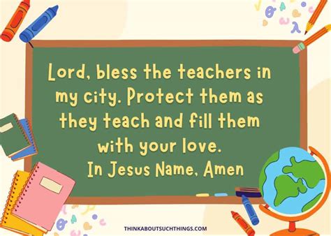 9 Powerful Prayers For Teachers | Think About Such Things