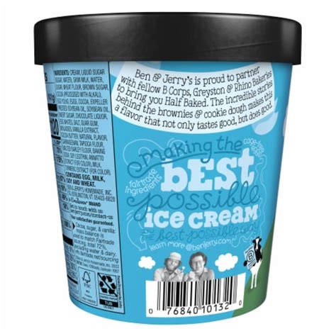 Ben And Jerry S Half Baked® Ice Cream Pint 16 Oz Fred Meyer