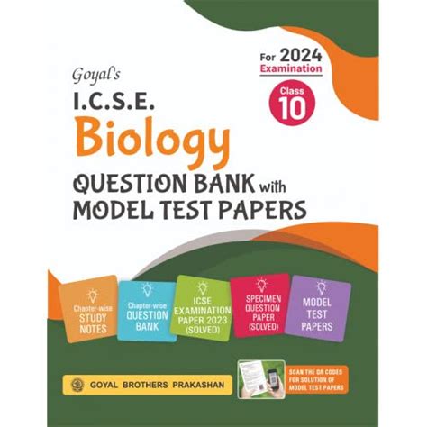 Buy Goyal S Icse Biology Specimen Question Bank With Model Test Papers