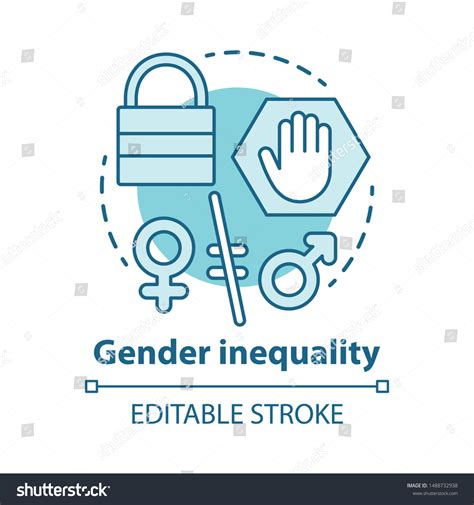 Gender Inequality Concept Icon Sex Discrimination Stock Vector Royalty Free 1488732938