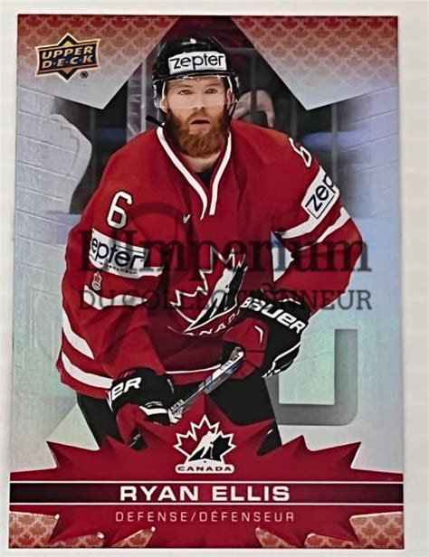 2022 Team Canada Hockey Card 44 Ryan Ellis