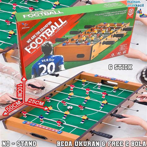 Jual Mainan Anak Cowok Laki Meja Sepakbola Football Soccer Table Kayu