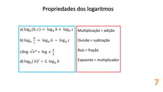 Multiplicação De Logaritmos - Aula de Logaritmos | PPTX