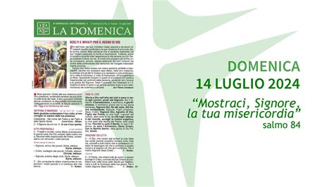 Xv Domenica Del Tempo Ordinario Luglio Anno B Foglietto