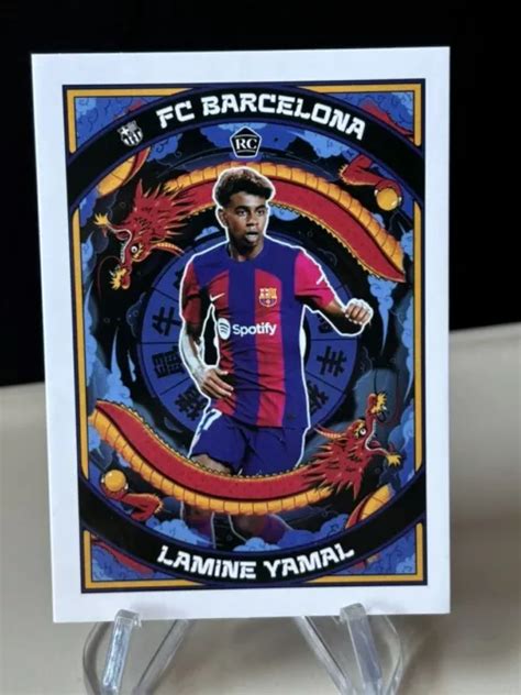 LAMINE YAMAL RC Topps 2024 FC Barcelona Year Of The Dragon Loong Year