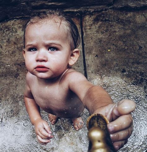 Premium Photo High Angle View Of Naked Baby Boy