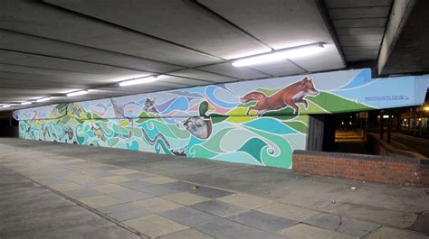 Jubilee Bridge Underpass Croydon Graffiti Art Workshops Community Mural Artists London