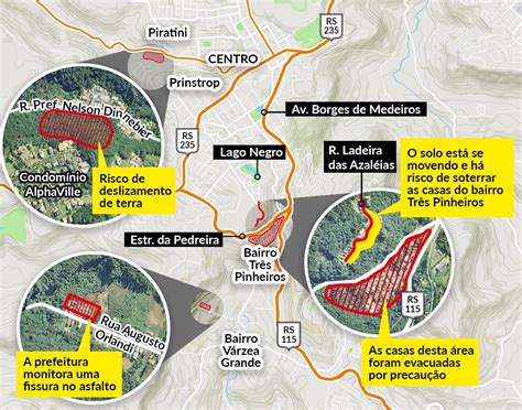 Mapa Mostra Onde Ficam As Reas Risco De Desmoronamento De Terra Em