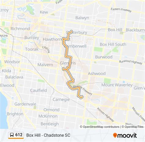 612 Route Schedules Stops Maps Box Hill Updated