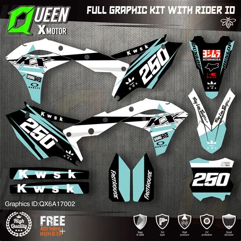 Queen X Motor Kit De Calcoman As Gr Ficas Personalizadas Kit De