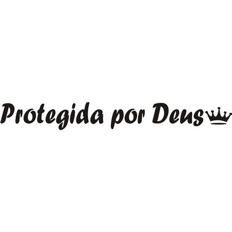 Adesivo Frase Protegida Por Deus X Cm Shopee Brasil