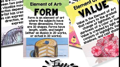 Free Elements Of Art Posters For Your Art Classroom