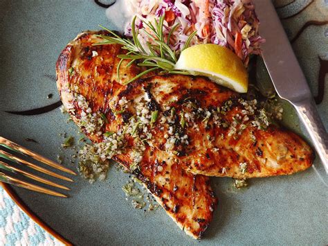 Five Minute Grilled Chicken Cutlets With Rosemary Garlic And Lemon Recipe