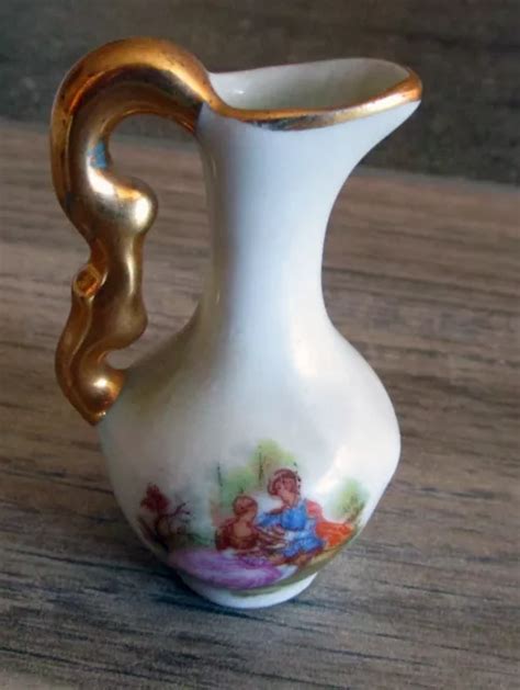 Pichet Miniature En Porcelaine Limoges France Eur Picclick Fr