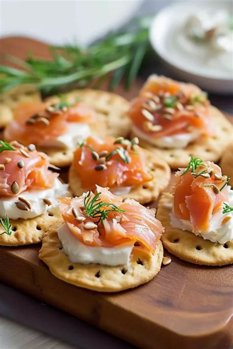 Smoked Salmon Cream Cheese Crackers Recipe Hungarian Chef