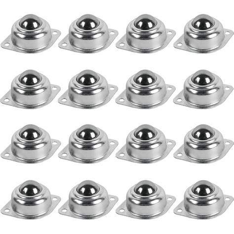 Zydiwo 16pcs Roller Ball Transfer Bearing 360° Rotation Universal Ball Casters Load Capacity