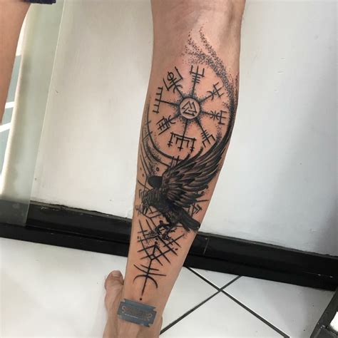 Tatuagem Nordica Perna Galera Eu Toh Afim De Fazer Uma Tattoo Na Parte