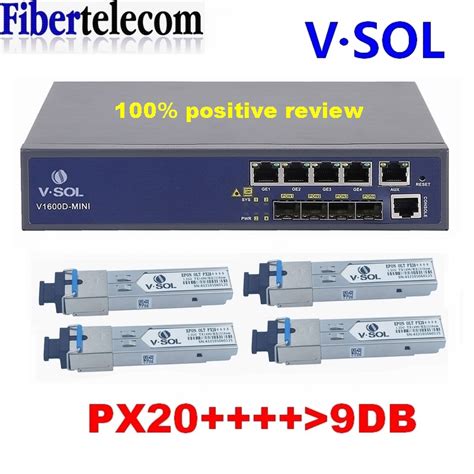 VSOL HIOSO EPON OLT 4PON Ports FTTH Mini OLT CATV Carrier Grade High