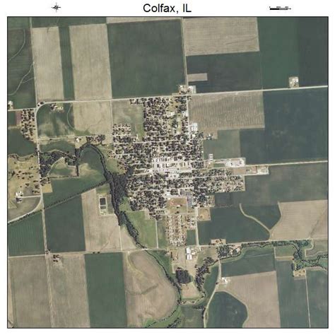 Aerial Photography Map of Colfax, IL Illinois