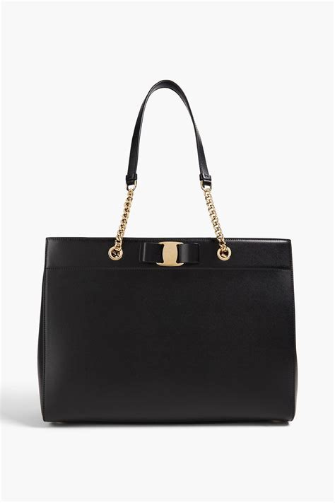 Ferragamo Vara Bow Detailed Leather Tote The Outnet