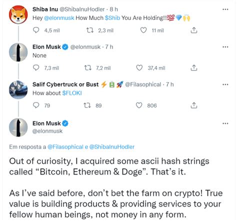 Elon Musk Says He Doesnt Own Shiba Inu Tokens Enraging SHIB Hodlers