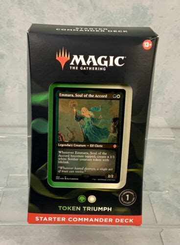 Mtg Token Triumph Starter Commander Deck Magic The Gathering New