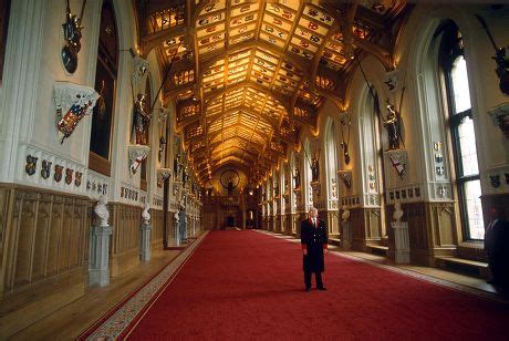 Interior Windsor Castle Showing Restoration On Editorial Stock Photo ...