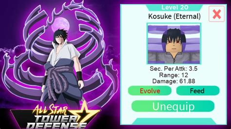 EVOLVE KOSUKE ETERNAL SASUKE UCHIHA SHOWCASE ON ALL STAR TOWER