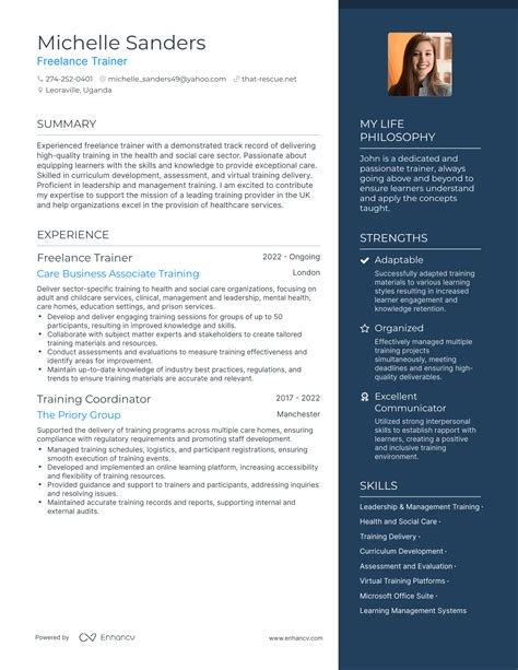 3 Successful Freelance Trainer Resume Examples And Writing Tips For 2024