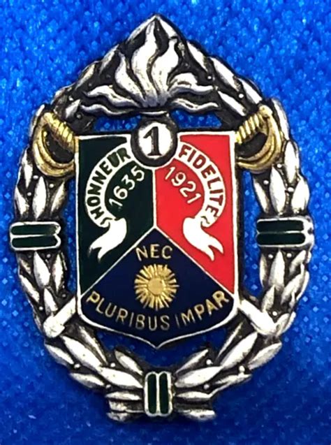 M Daille Broche Insigne Militaire Nec Pluribus Impar Drago L Gion