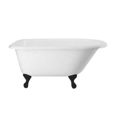 Norfolk 48 Inch Cast Iron Classic Clawfoot Tub - Wall Faucet Drillings