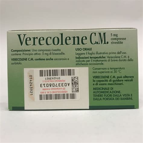 Verecolene Cm Compresse Rivestite Mg Farmacia Di Fiducia