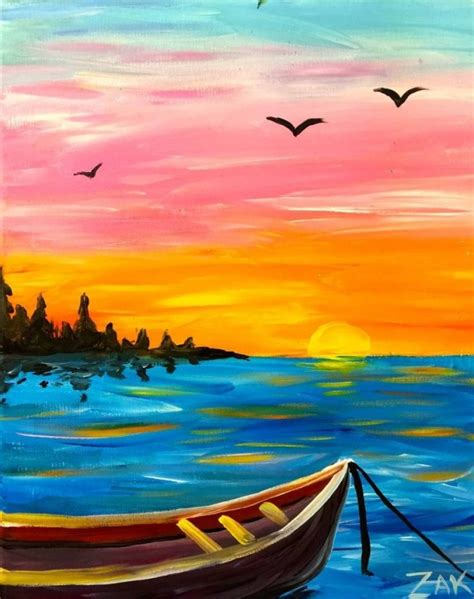 80 Easy Acrylic Canvas Painting Ideas For Beginners